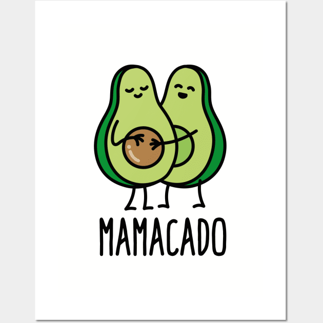 Mamacado pregnant mothers avocado pregnancy gift Wall Art by LaundryFactory